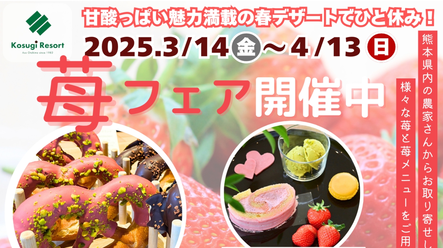 苺フェア開催中！